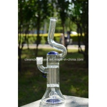Wholesale Glass Water Pipe Smoking Pipe with Pillar Perc and Empire Perc